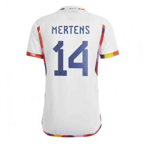 Echipament fotbal Belgia Dries Mertens #14 Tricou Deplasare Mondial 2022 maneca scurta